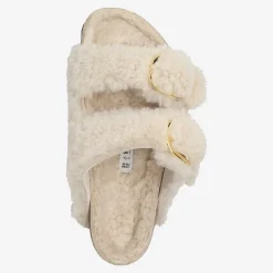 Damen Birkenstock Hausschuhe*Art.1023086 Arizona Big Buckle Teddy Rivet
