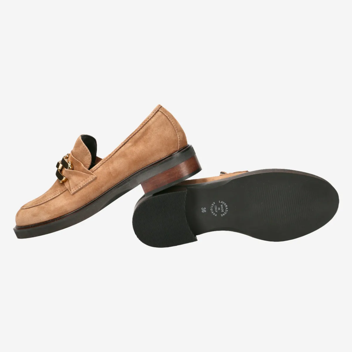 Damen Lüke Schuhe Slipper & Mokassin*Art.Camomilla Cuoio
