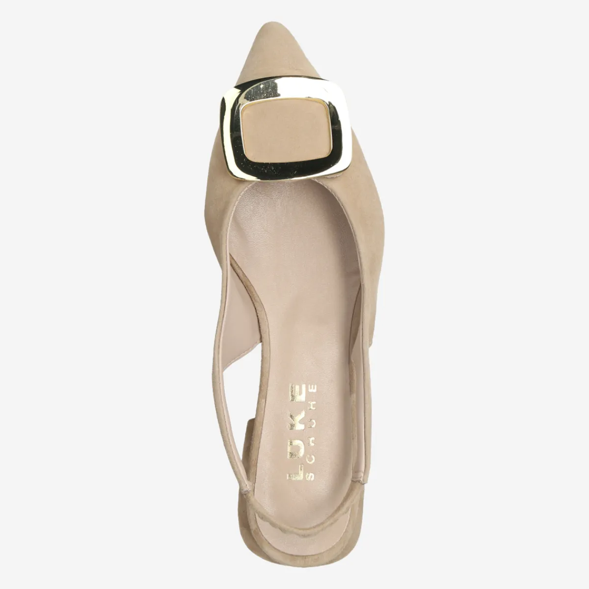 Damen Lüke Schuhe Peeptoes & Slingpumps*Art.Eloisa Camel