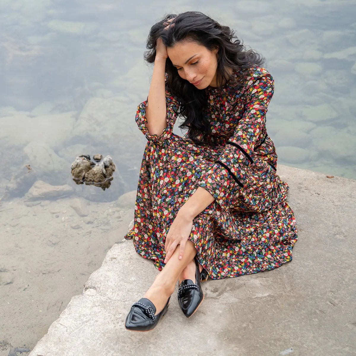 Damen Maripé Peeptoes & Slingpumps*Art.Silvia Nero